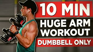 15 MINUTE ARM WORKOUT DUMBBELLS ONLY [upl. by Paulita171]