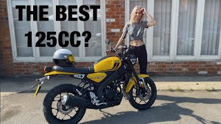 Yamaha XSR 125  FASTEST 125CC I RODE  CUSTOM APPORTUNITIES  REVIEW BY Tomboy a Bit [upl. by Akirrehs980]