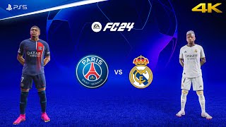 FIFA 24  PSG vs Real Madrid  UEFA Champions League  PS5™ Gameplay 4K60 [upl. by Atterehs]