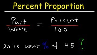 Part Whole amp Percent Proportion Word Problems [upl. by Halden896]