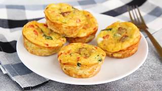 Petite Crustless Quiche Recipe [upl. by Coffey801]