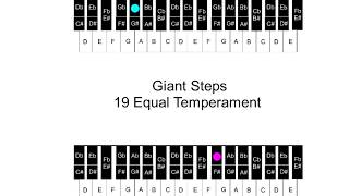 Giant Steps 19 Equal Temperament [upl. by Annod713]