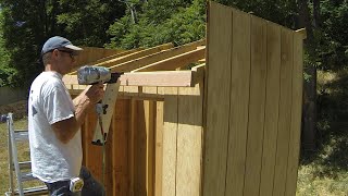 How To Build A Lean To Shed  Part 5  Roof Framing [upl. by Stanhope976]