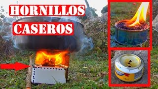 Cómo Hacer 3 Hornillos Caseros Para Camping O Supervivencia [upl. by Keyte]