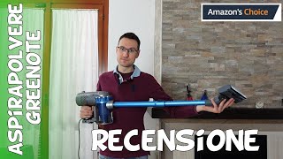 Recensione aspirapolvere ciclonica leggera senza sacco con filo Amazon Greenote [upl. by Narra]