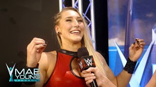 Rhea Ripley is ecstatic after her win against Miranda Salinas Exclusive Aug 29 2017 [upl. by Morley36]