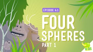 Four Spheres Part 1 Geo and Bio Crash Course Kids 61 [upl. by Ginelle]