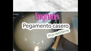 Pegamento casero BARATO Engrudo resistente [upl. by Scribner]