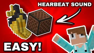 How To Make A Heartbeat Sound Out Of Note Blocks In Minecraft [upl. by Haianeb]