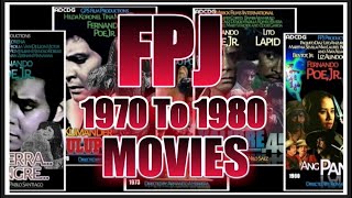 FERNANDO POE JR  FPJ  1970 to 1980 Movies [upl. by Annodal588]