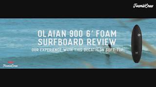 Decathlon Olaian 60 Foam Surfboard Test [upl. by Innor]