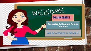 Asking and Telling Sentence Grade 1 [upl. by Acimad]