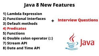 Java 8 New Features  Predicates [upl. by Nibaj]