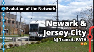 Newark amp Jersey Citys Subway amp Light Rail Network Evolution [upl. by Ausoj378]