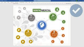 COMO CREAR UN MAPA MENTAL EN WORD [upl. by Niamart]