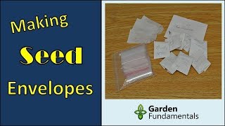 How to Make a Simple Paper Seed Envelope packet [upl. by Nytsirhc652]