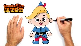 How to Draw Hermey the Christmas Elf Art for Beginners [upl. by Aihsei]