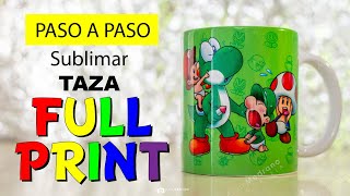 TAZA FULL PRINT paso a paso [upl. by Kerrie160]