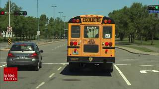 Conduite automobile illégale près des autobus scolaires [upl. by Prudhoe657]