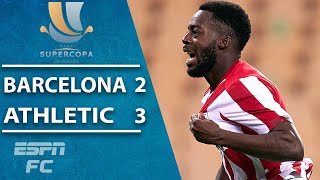 Athletic Bilbao pull off EPIC comeback vs Barcelona to win Spanish Supercopa  ESPN FC Highlights [upl. by Terrill]