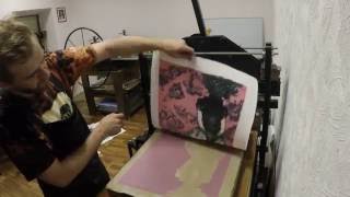 Colour lithography printing [upl. by Hoppe]