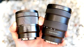 Sony 1655 F28 G vs Zeiss 1670 F4 Lens Comparison [upl. by Airym]