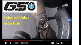 IN ACTION  BMW R1200GS LC Exhaust Flapper Valve [upl. by Laeria]