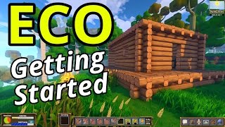 ECO Gameplay  Getting Started Global Survival Sandbox [upl. by Flita]