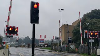 Lymington Town Level Crossing Hampshire [upl. by Harland]