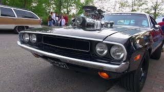 SUPERCHARGED 572 HEMI Dodge Challenger  Amazing V8 Sound [upl. by Christalle]