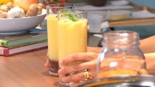 How to Make a Mango Lassi  Indian Food [upl. by Nolahs]