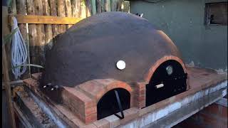 COMO CONSTRUIR UN HORNO DE BARRO LEÑA Y GAS  HOW TO BUILD A WOOD FIRED PIZZA OVEN [upl. by Monteria207]