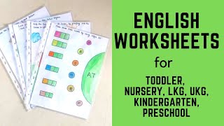 Daily Practice English Worksheets for Toddler Nursery LKG UKG Kindergarten Preschool  1 [upl. by Bautista]