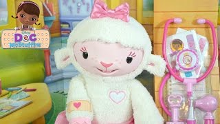 DISNEY Doc McStuffins TAKE CARE OF ME LAMBIE Toy Review NEW [upl. by Enirrok]