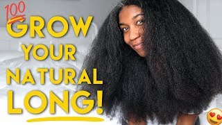 MY BEST TIPS to GROW LONG HEALTHY NATURAL HAIR  Naptural85 [upl. by Luapsemaj32]