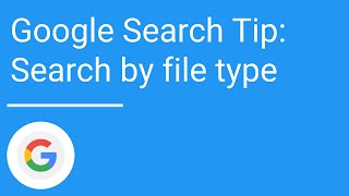 Google Search Tip Search by file type [upl. by Chappell]