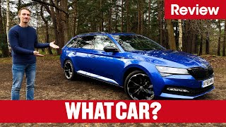 2021 Skoda Superb Estate review – why its the best estate on sale  What Car [upl. by Oremodlab]