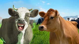 FUNNY COW DANCE 9 │ Cow Song amp Cow Videos 2024 [upl. by Eerised]