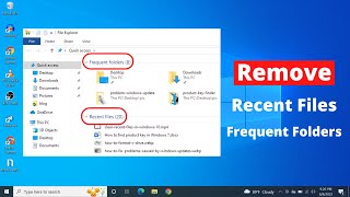 How to Remove Recent Files in Windows 10 [upl. by Srevart]