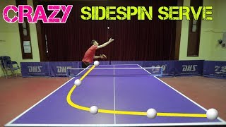 Learning CRAZY Sidespin Serve  MLFM Table Tennis Tutorial [upl. by Oynotna]