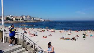 La Coruna Spain the city and the beach [upl. by Eaner721]