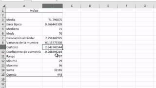 Función Análisis de Datos en Excel Estadiística Descriptiva [upl. by Okiron]