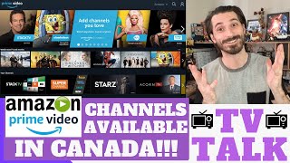 Amazon Prime Video Channels Now Available In Canada [upl. by Andromede579]