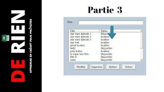 3 Gestionnaire de location Excel  créer un formulaire de rechercher VBA [upl. by Aihcropal]