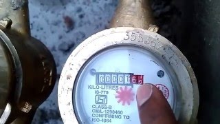 How to calculate water flow meter reading  Kranti water meter [upl. by Felipe232]