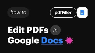 Turn Google Docs Documents into fillable PDFs [upl. by Esch]