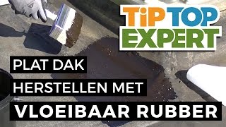 Plat Dak Herstellen met Vloeibaar Rubber [upl. by Mir57]