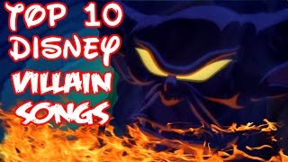 Top 10 Disney Villain Songs Collab w SpaceTree88 [upl. by Wagoner580]