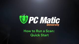 How to Run a PC Matic Scan  Quick Start [upl. by Jobyna]