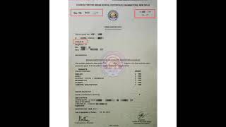 Certificate no and Roll no on ICSE class X Matriculation Certificate upsssc pet 2021 form filling [upl. by Harvey]